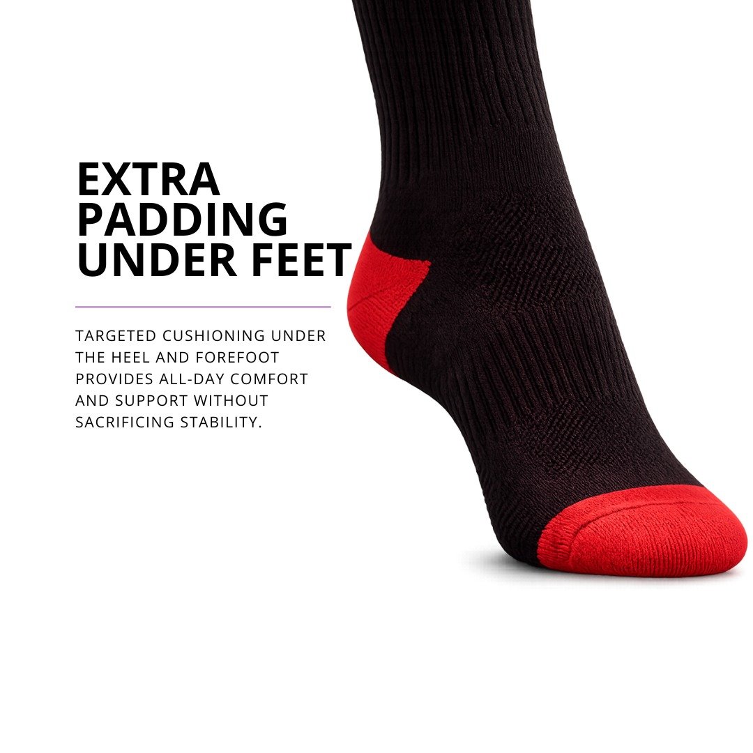 Extra padding under feet