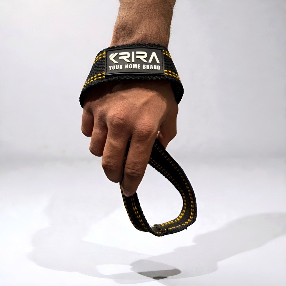 KRIRA Figure 8 Straps — Yellow Stitch